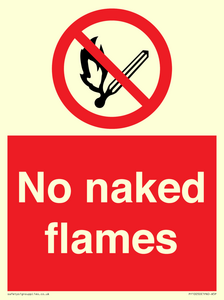 No naked flames